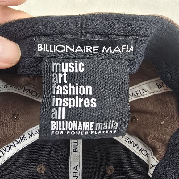 Vintage Billionaire Mafia Flex-fit Hat Brown One Size Streetwear Music Art - Picture 9 of 10